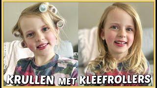 DE MEiSJES HAREN KRULLEN MET KLEEFROLLERS + HET RESULTAAT  | Bellinga Vlog #2419