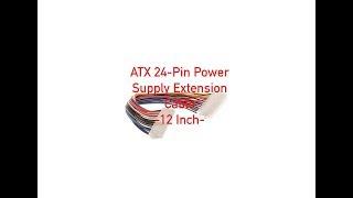 ATX 24-Pin Power Supply Extension Cable - 12 Inch P#21-100-001