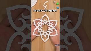 HOW TO MAKE SNOWFLAKE DESIGN TUTORIAL | CHRISTMAS CRAFTS INCL ART