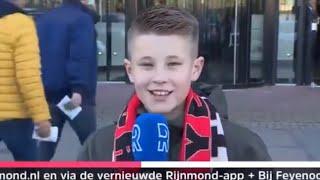 Wesley en Jack bij de Kuip op TVRijnmond.