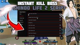 Shindo Life 2 Script INSTANT KILL BOSS Auto Rank UP Until MAX-1 NO KEY | Mobile and PC