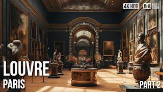 Louvre Museum Paris - Napoleon Apartments - Walking Tour | 4K 