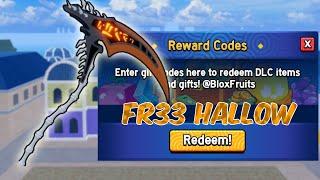 HALLOW SCYTHE CODE BLOX FRUITS ROBLOX