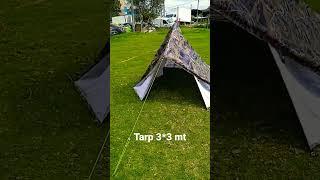 tarp 3*3 mt sobrecarpa #tarptent  #tarp #sobrecarpa #camping #campinglife #campingcolombia