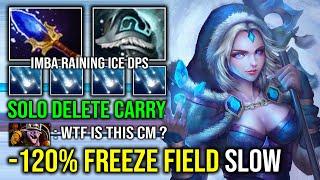 IMBA -120% FREEZE FIELD SLOW Solo Delete Enemy Carry with Full Aghanim Effect Crystal Maiden Dota 2