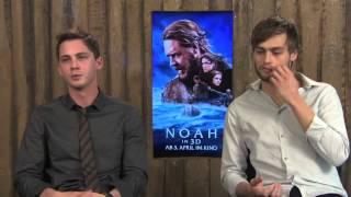 Logan Lerman and Douglas Booth Interview NOAH 2014 Berlin