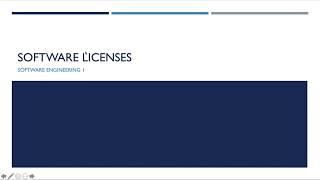 Software Engineering Video 16 - Software Licenses