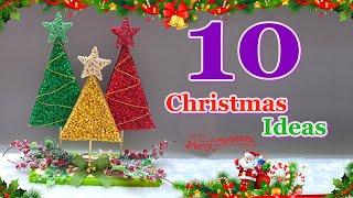 10 Easy Christmas Tree  making idea from different  material | DIY Christmas craft idea488