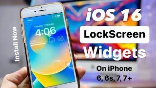 How to Install iOS 16 Lockscreen Widgets on iPhone 6, 6s, 7, 7+