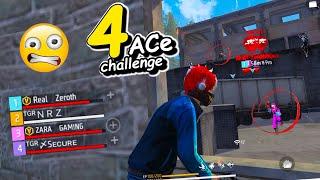 4 Ace Challenge Can I ?  " V Badge " Players Shocked  Ft. @Zerothff1 @ZaraGamiing