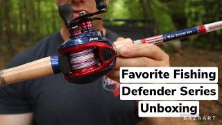 Favorite Fishing Rod Defender Series Unboxing!!!!  Best looking Baitcaster available.