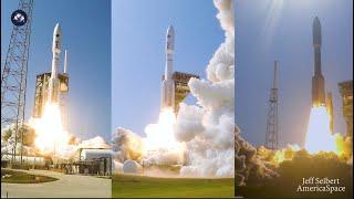 UP CLOSE!  3 Tracking Views of First U.S. Space Force Launch with AEHF-6 Satellite in 4K