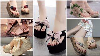 Most Comfortable Wedges Design || Stylish Wedge Heels #wedges #shoesdesign ||wedges heels haul |