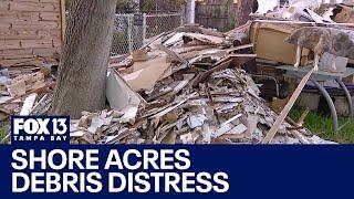 Florida residents fed up with hurricane debris on streets of Shore Acres