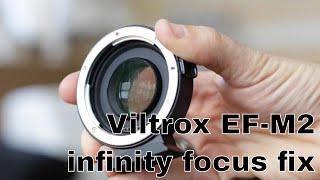 Viltrox EF-M2 infinity focus fix #viltrox #ef-m2 #focus