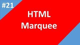 Marquee tag in html | Part -21 | Html Tutorial | Tech Talk Tricks