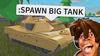 ROBLOX Military Tycoon Funny Moments (ABRAM TANK)