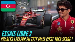 ESSAIS LIBRES 2 : CHARLES LECLERC EN TÊTE MAIS C'EST TRÈS SERRÉ ! - RÉSUMÉ GRAND PRIX AZERBAÏDJAN