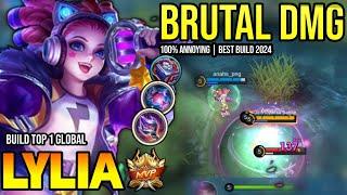 LYLIA BEST BUILD 2024 | BUILD TOP GLOBAL LYLIA GAMEPLAY | MOBILE LEGENDS