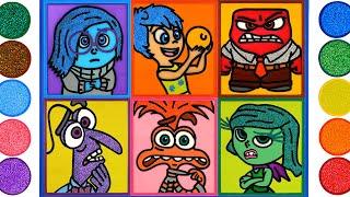 Inside Out 2 Emotions, Jelly Painting & Coloring for Kids | How to Draw inside out 2 characters