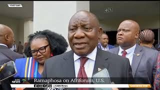 Ramaphosa on AfriForum, US