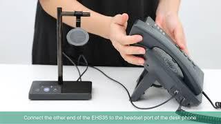 How to set up DECT wireless headset with Yealink EHS35
