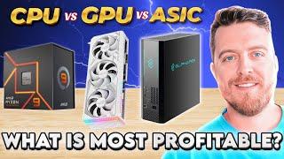 Most PROFITABLE Crypto Miner 2025 – CPU, GPU, or ASIC?