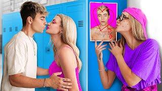  From Nerd to BARBIE RICH VS BROKE MAKEOVER HACKS || Amazing DIY with Cardboard