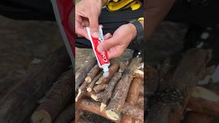 Survival Skills: Styrofoam vs Gasoline#bushcraft #skills #lifehacks