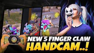 HANDCAM With ONLY 6 Days Of Practice On New 5 FINGER CLAWWith Full HIGH SENSITIVITYMew2 | BGMI.