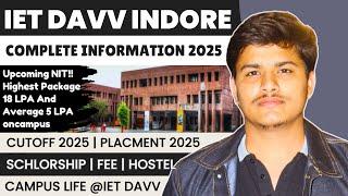 IET DAVV Indore review 2025, cutoff, placement 2025, fees, campus, hotel etc. | mp dte counselling