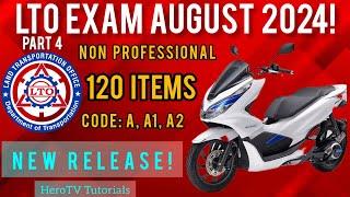 LTO  NON PROFESSIONAL EXAM REVIEWER 2024 | Code: A, A1,A2 TAGALOG Part 4