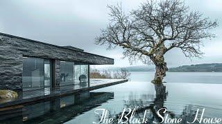 Collection of beautiful black stone houses fully furnished