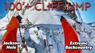 100+ Cliff Air in Jackson Hole, Extreme Backcountry Skiing | Owen Leeper