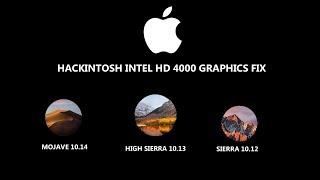 MOJAVE SIERRA HIGHSIERRA INTEL HD 4000 GRAPHICS FIX