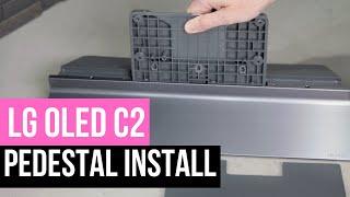 How To Assemble and Install The LG OLED C2 Series Pedestal