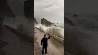 Storm in Montenegro. Epic video #storm #adriaticsea #shorts