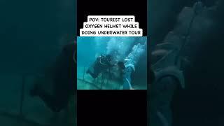 Tourist Lost Oxygen Helmet While Doing Underwater Tour 