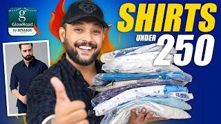 Best College Shirts for Men Under ₹250  Amazon GlowRoad Shirts Haul Review 2024 | ONE CHANCE