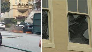 Powerful underground explosions in San Francisco cause damage to neighborhoods