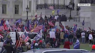 Tucker Carlson, with video provided by Speaker McCarthy, depicts Jan. 6 riot as a peaceful gathe...