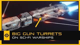 Big Gun Turrets on Sci-Fi Warships