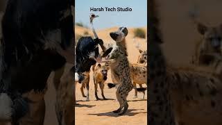 Hyena vs ostrich fight #trending #wildlifeentertainment #wildanimals #animallife #animals#viralvideo