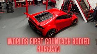 Worlds first Lamborghini countach bodied huracan in 1-18 scale wide body #118 #lamborghini #modelcar