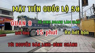 Có 1 không 2 /nhà mặt tiền quốc lộ 50 quận 8 kinh doanh làm giàu.chủ ngộp bán gấp