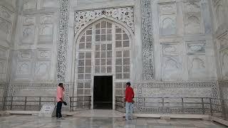 Taj Mahal Portal And Main Tomb Entry Gate Carving Work