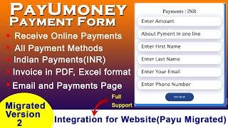 PayUmoney payment gateway integration PHP scripts | PayU Source migrated version | Payment Gateway