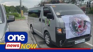 Supporters of Mayor Sara Duterte supporters hold motorcade