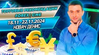 Торговые рекомендации FOREX | CME от Ковача Дениса 18.11 - 22.11.2024