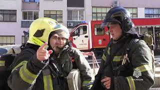 Условный пожар в помещении кинотеатра «Гигант» ликвидировали огнеборцы